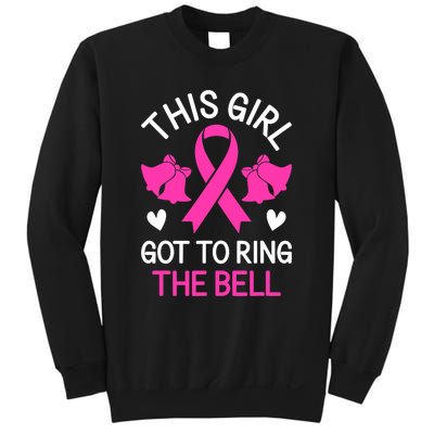 Breast Cancer This Girl Got To Ring The Bell Chemo Grad Sweatshirt