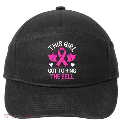 Breast Cancer This Girl Got To Ring The Bell Chemo Grad 7-Panel Snapback Hat