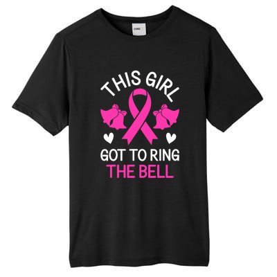 Breast Cancer This Girl Got To Ring The Bell Chemo Grad Tall Fusion ChromaSoft Performance T-Shirt