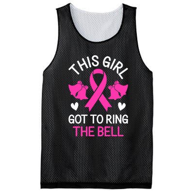 Breast Cancer This Girl Got To Ring The Bell Chemo Grad Mesh Reversible Basketball Jersey Tank