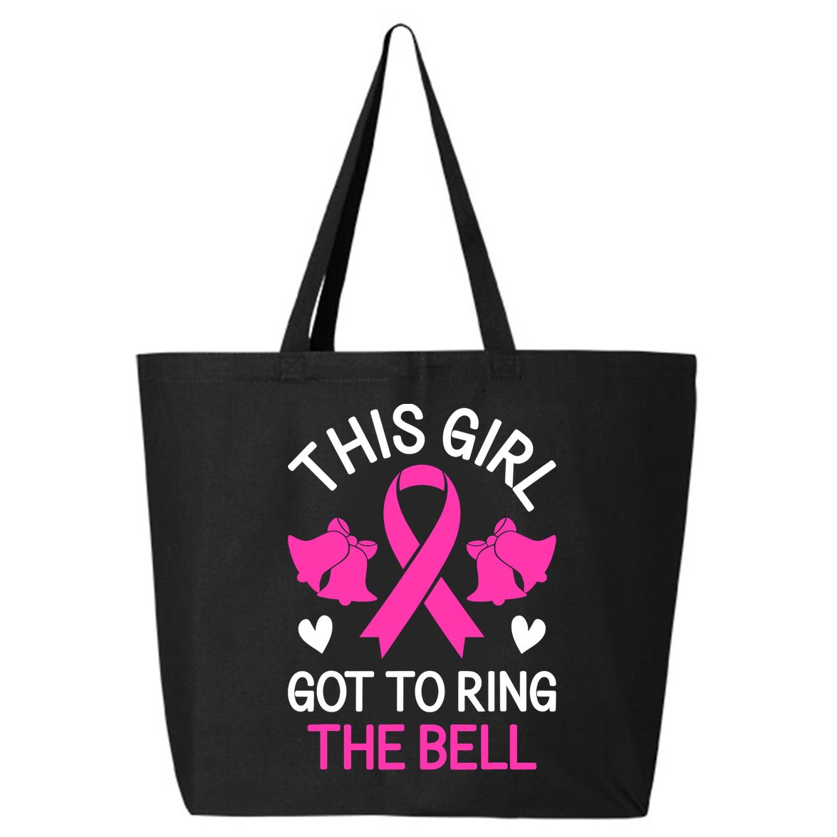 Breast Cancer This Girl Got To Ring The Bell Chemo Grad 25L Jumbo Tote