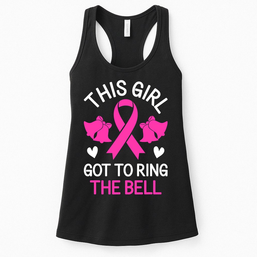 Breast Cancer This Girl Got To Ring The Bell Chemo Grad Womens Tank Top