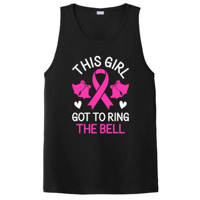 Breast Cancer This Girl Got To Ring The Bell Chemo Grad PosiCharge Competitor Tank