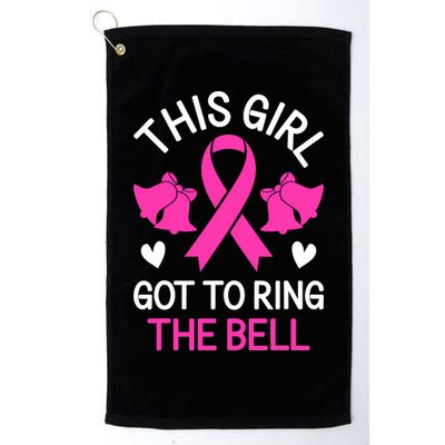 Breast Cancer This Girl Got To Ring The Bell Chemo Grad Golf Towel