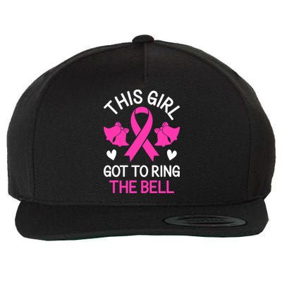 Breast Cancer This Girl Got To Ring The Bell Chemo Grad Wool Snapback Cap