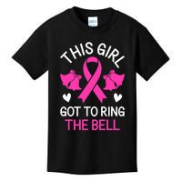 Breast Cancer This Girl Got To Ring The Bell Chemo Grad Kids T-Shirt