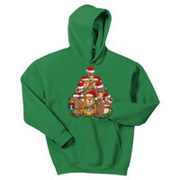 Beavers Christmas Tree Lights Xmas Pajamas For Family Kids Hoodie