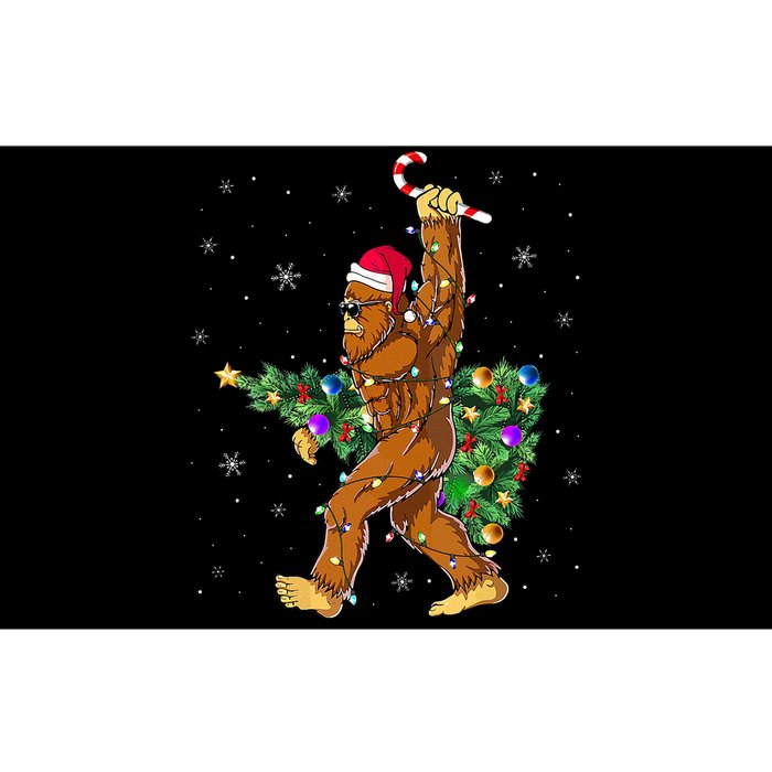 Bigfoot Christmas Tree Lights Xmas  Sasquatch Lovers  Bumper Sticker