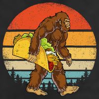 Bigfoot Carrying Taco Funny Cinco De Mayo Sasquatch Hat