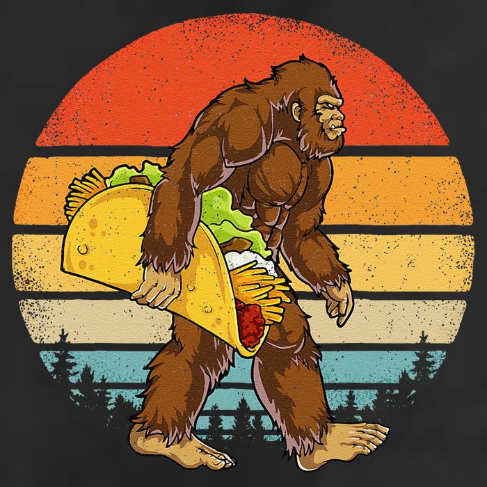 Bigfoot Carrying Taco Funny Cinco De Mayo Sasquatch Hat