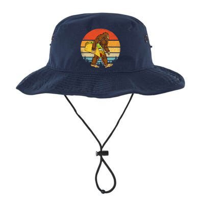 Bigfoot Carrying Taco Funny Cinco De Mayo Sasquatch Bucket Hat