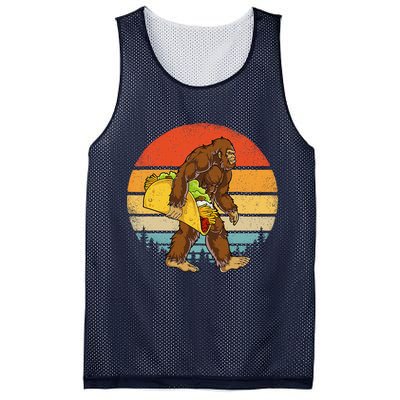 Bigfoot Carrying Taco Funny Cinco De Mayo Sasquatch Mesh Reversible Basketball Jersey Tank