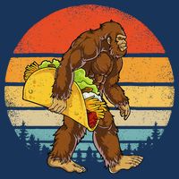 Bigfoot Carrying Taco Funny Cinco De Mayo Sasquatch Visor