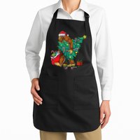 Bigfoot Christmas Tree Lights Xmas Sasquatch Lovers Apron