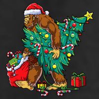 Bigfoot Christmas Tree Lights Xmas Sasquatch Lovers 11oz C Handle Ceramic Mug