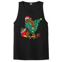 Bigfoot Christmas Tree Lights Xmas Sasquatch Lovers PosiCharge Competitor Tank