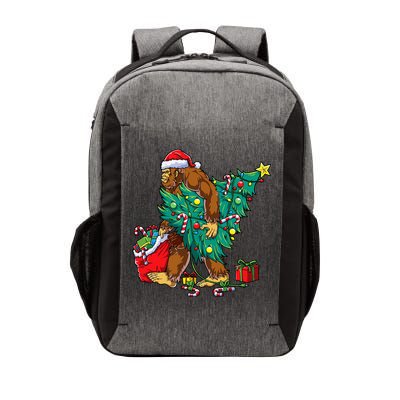 Bigfoot Christmas Tree Lights Xmas Sasquatch Lovers Vector Backpack