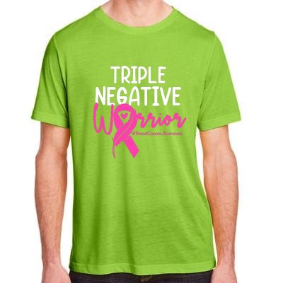 Breast Cancer Triple Negative Warrior Pink Ribbon Awareness Adult ChromaSoft Performance T-Shirt