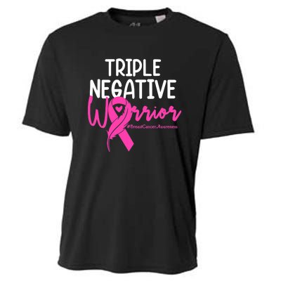 Breast Cancer Triple Negative Warrior Pink Ribbon Awareness Cooling Performance Crew T-Shirt