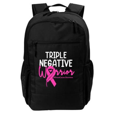 Breast Cancer Triple Negative Warrior Pink Ribbon Awareness Backpack