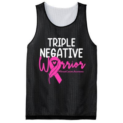 Breast Cancer Triple Negative Warrior Pink Ribbon Awareness Mesh Reversible Basketball Jersey Tank