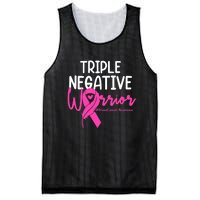 Breast Cancer Triple Negative Warrior Pink Ribbon Awareness Mesh Reversible Basketball Jersey Tank