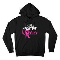 Breast Cancer Triple Negative Warrior Pink Ribbon Awareness Tall Hoodie