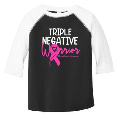 Breast Cancer Triple Negative Warrior Pink Ribbon Awareness Toddler Fine Jersey T-Shirt