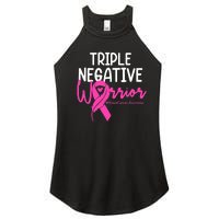 Breast Cancer Triple Negative Warrior Pink Ribbon Awareness Women's Perfect Tri Rocker Tank