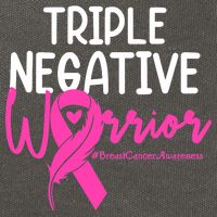 Breast Cancer Triple Negative Warrior Pink Ribbon Awareness Cotton Canvas Backpack