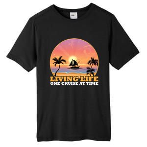 Boat Cruising The World Living Life One Cruise At A Time Gift Tall Fusion ChromaSoft Performance T-Shirt