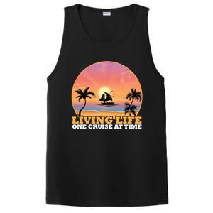 Boat Cruising The World Living Life One Cruise At A Time Gift PosiCharge Competitor Tank