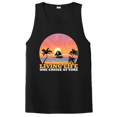 Boat Cruising The World Living Life One Cruise At A Time Gift PosiCharge Competitor Tank