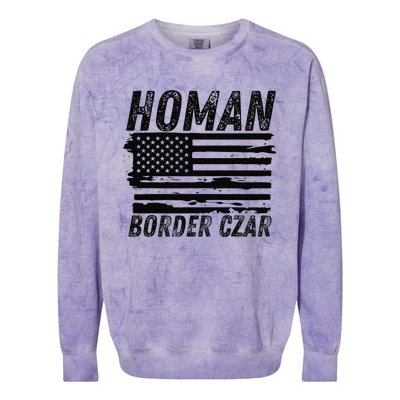 Border Czar Tom Homan Trump President Elect Maga Support Colorblast Crewneck Sweatshirt