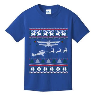 Best Christmas Thanksgiving Gift Pilots Aviation Ugly Gift Kids T-Shirt