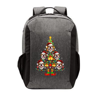 Bulldog Christmas Tree Funny Xmas Dog Lover Funny Gift Vector Backpack