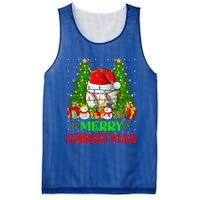 Baseball Christmas Tree Lights Holiday Santa Baseball Xmas Cool Gift Mesh Reversible Basketball Jersey Tank