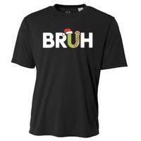 Bruh Christmas Teens Funny Christmas Cooling Performance Crew T-Shirt