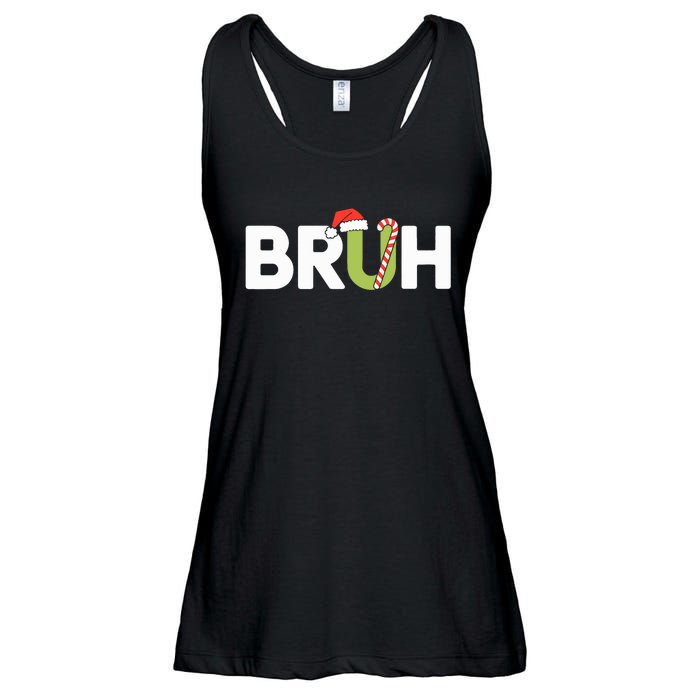 Bruh Christmas Teens Funny Christmas Ladies Essential Flowy Tank