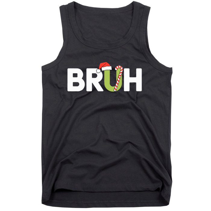 Bruh Christmas Teens Funny Christmas Tank Top