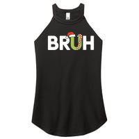 Bruh Christmas Teens Funny Christmas Women's Perfect Tri Rocker Tank