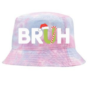 Bruh Christmas Teens Funny Christmas Tie-Dyed Bucket Hat