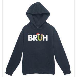 Bruh Christmas Teens Funny Christmas Urban Pullover Hoodie