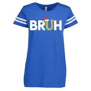 Bruh Christmas Teens Funny Christmas Enza Ladies Jersey Football T-Shirt