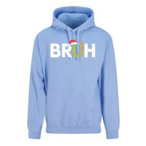 Bruh Christmas Teens Funny Christmas Unisex Surf Hoodie