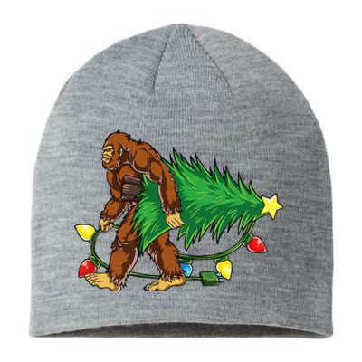 Bigfoot Christmas Tree Lights Xmas Sasquatch Lovers Sustainable Beanie