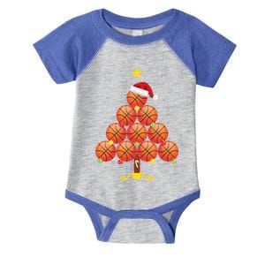 Basketball Christmas Tree Matching Family Group Holiday Gift Infant Baby Jersey Bodysuit