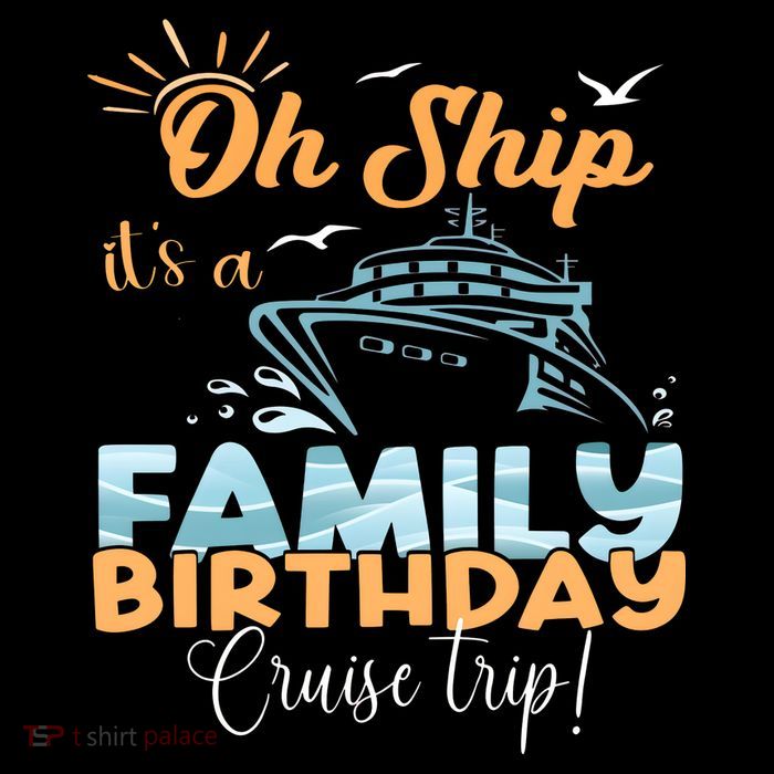 Birthday Cruise Trip Family Matching Family Tall T-Shirt