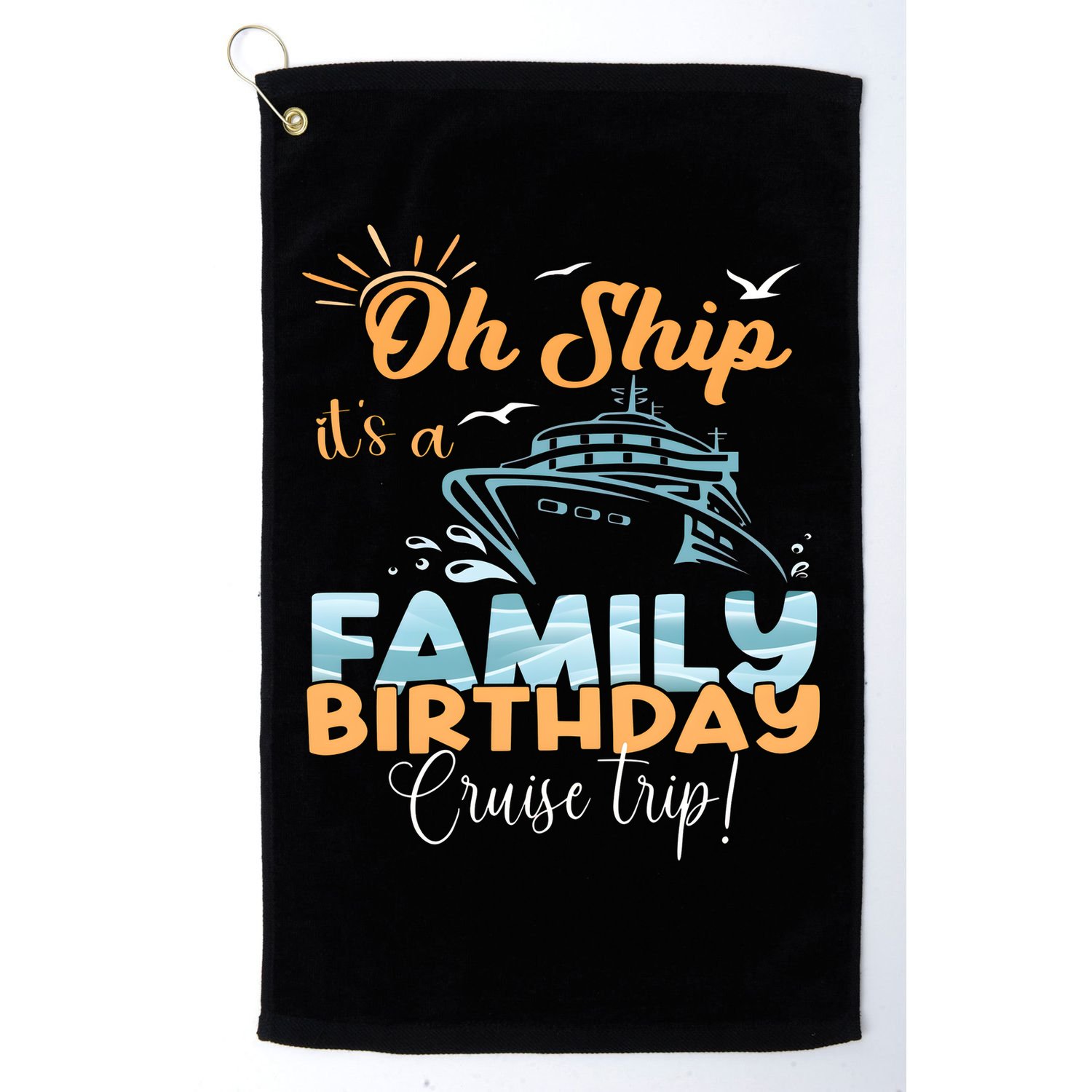 Birthday Cruise Trip Family Matching Family Golf Towel