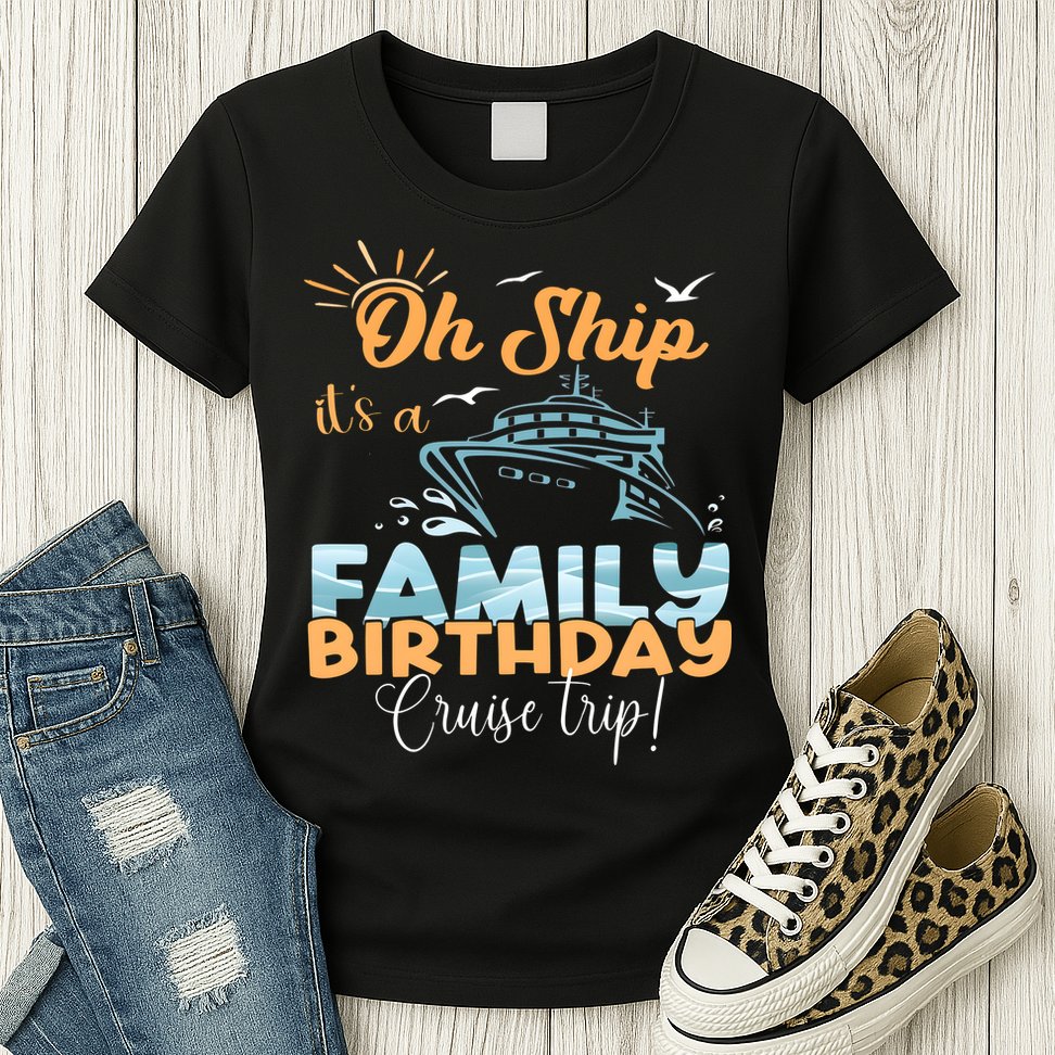 Birthday Cruise Trip Family Matching Family Womens T-Shirt
